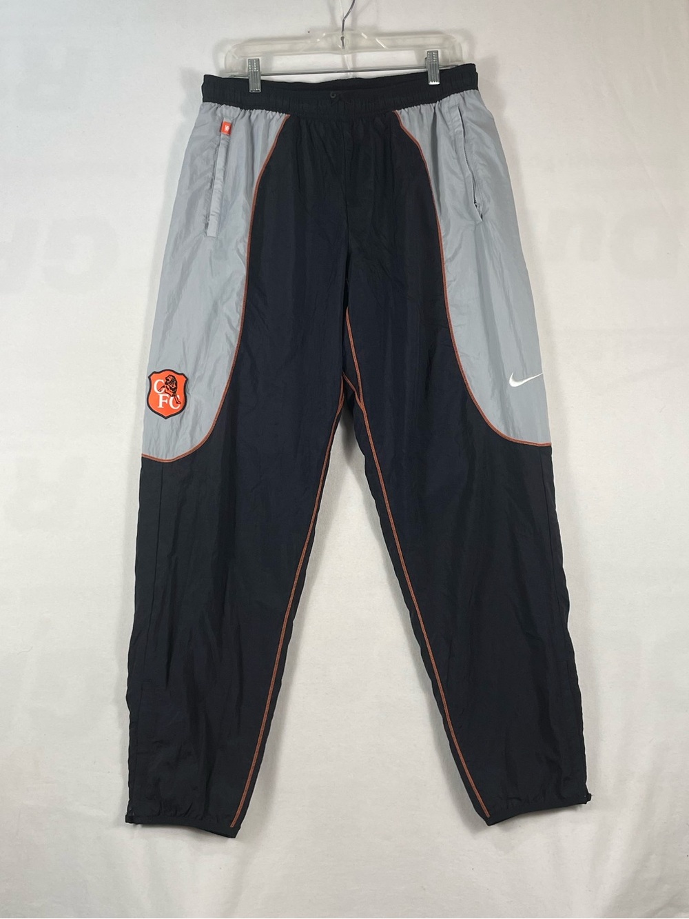 NIKE Chelsea FC Strike SE Football Soccer Repel Woven Nylon Pants Dark Gray Sz L
